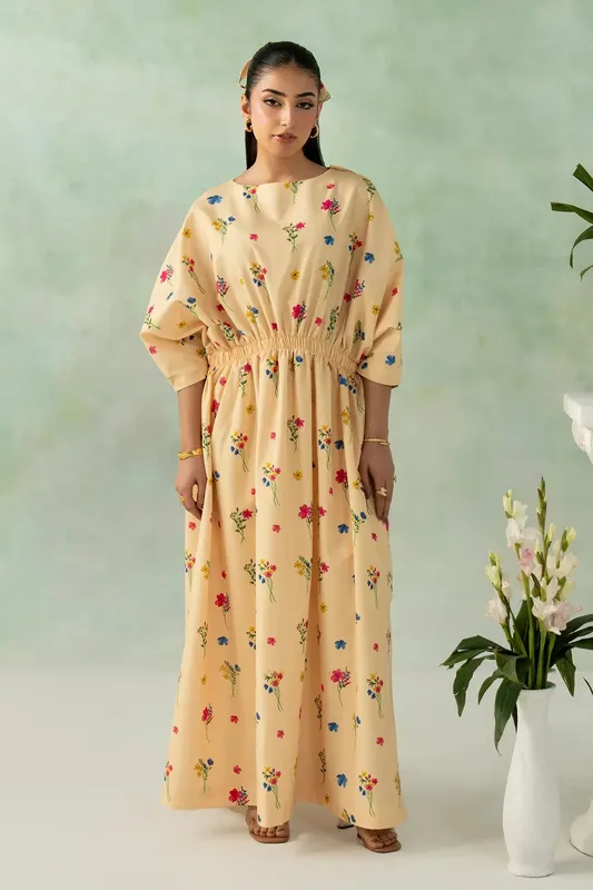 Zarposh Official Yellow Chiffon – view 1 – Poshaq