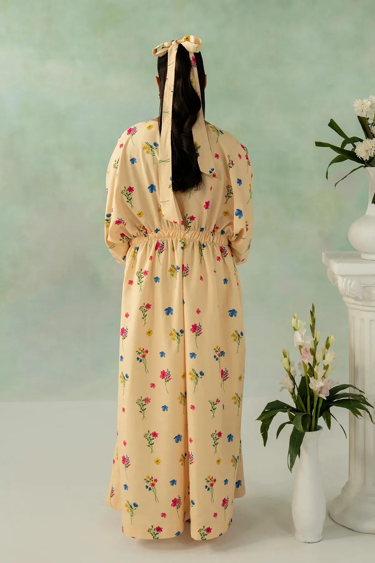 Zarposh Official Yellow Chiffon – view 2 – Poshaq