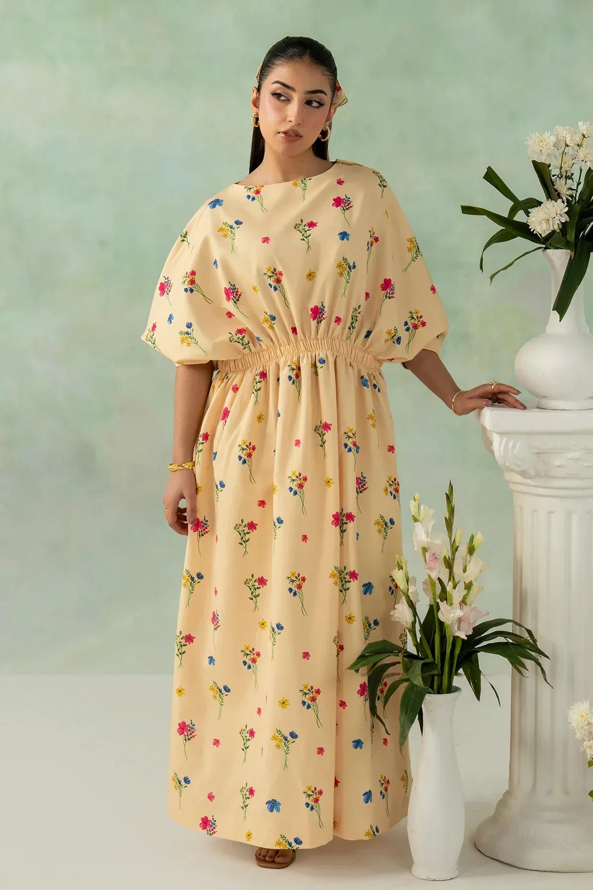 Zarposh Official Yellow Chiffon – view 3 – Poshaq
