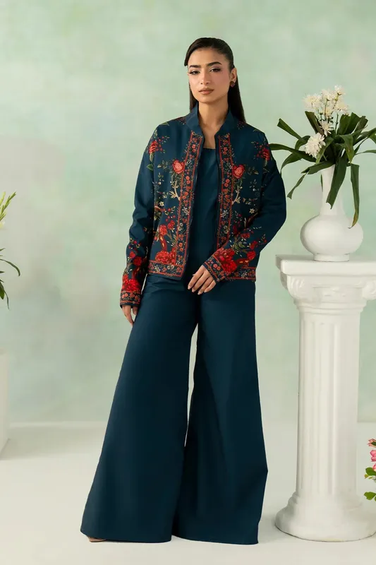 Zarposh Official Blue Chiffon – view 1 – Poshaq