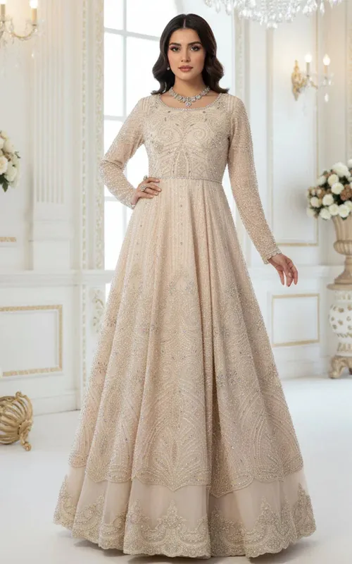 Embroidered Maxi – view 1 – Poshaq