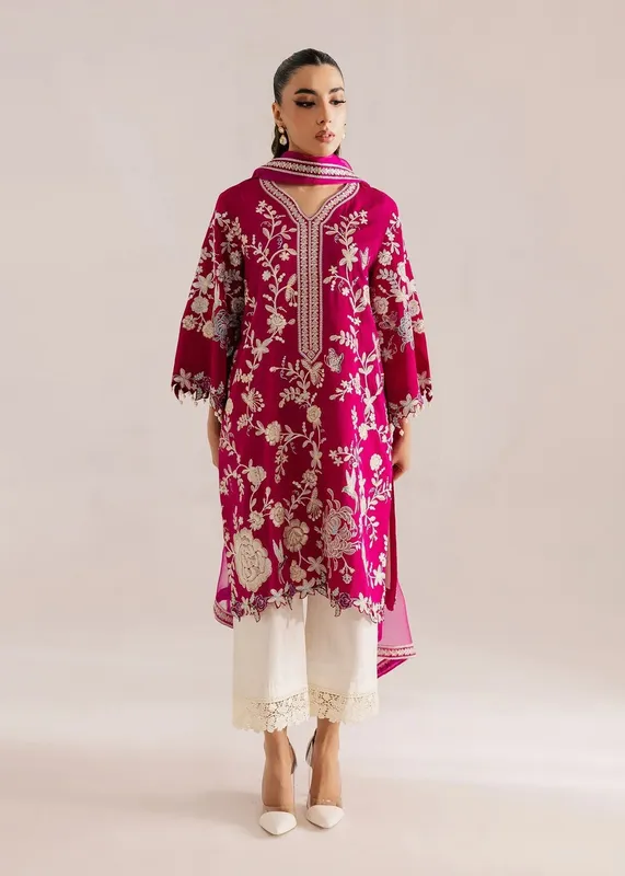 Sadaf Fawad Khan Silk Luxury Pret 26 Pink – view 1 – Poshaq