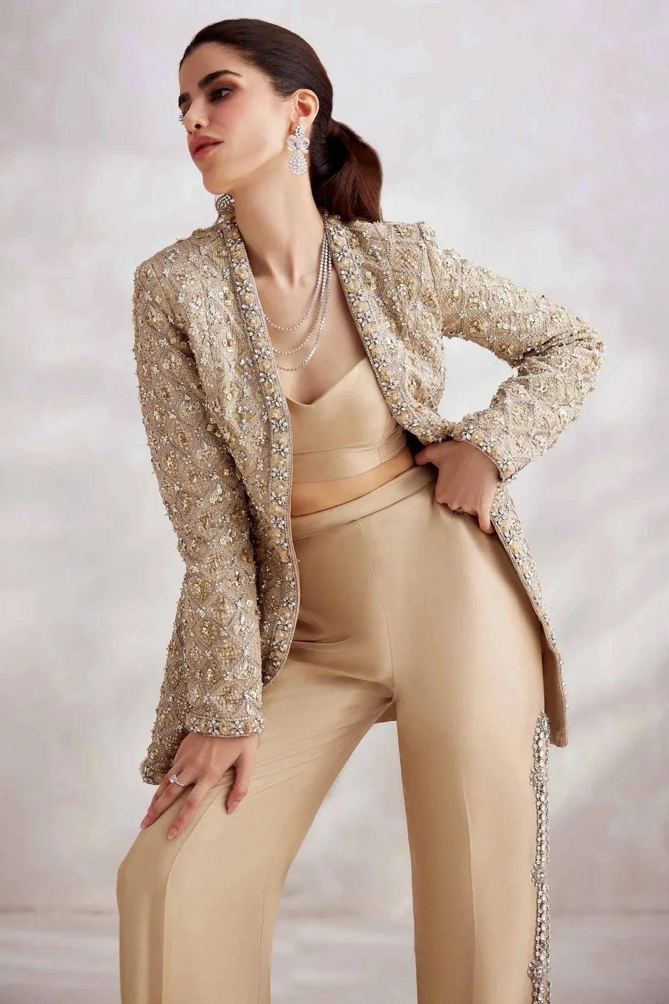 Elan Wedding Formals Gold – view 5 – Poshaq