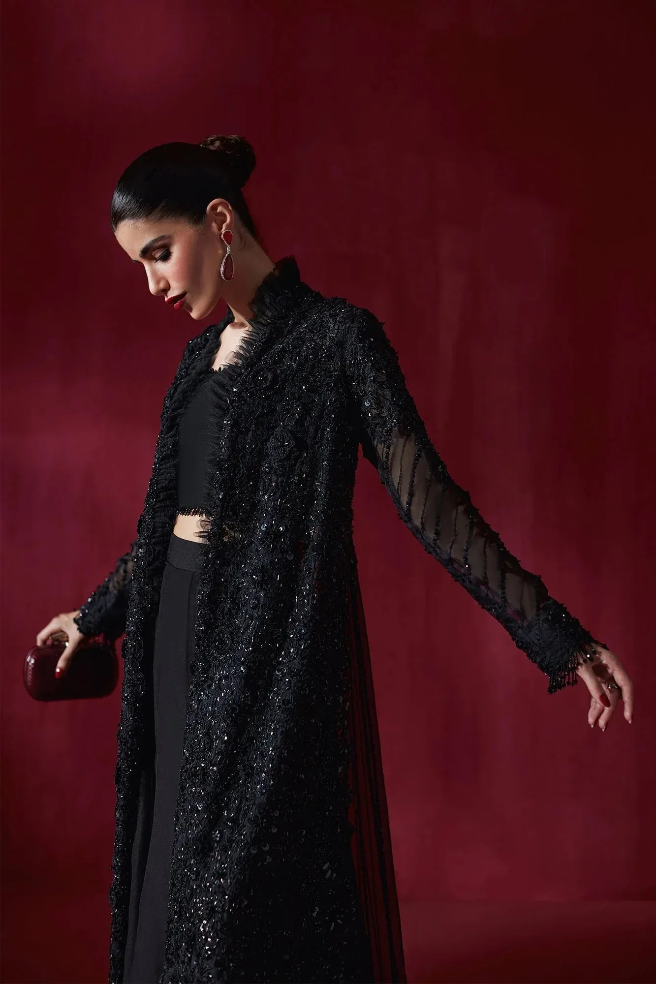 Elan Luxury Wedding Wears Organza – view 3 – Poshaq