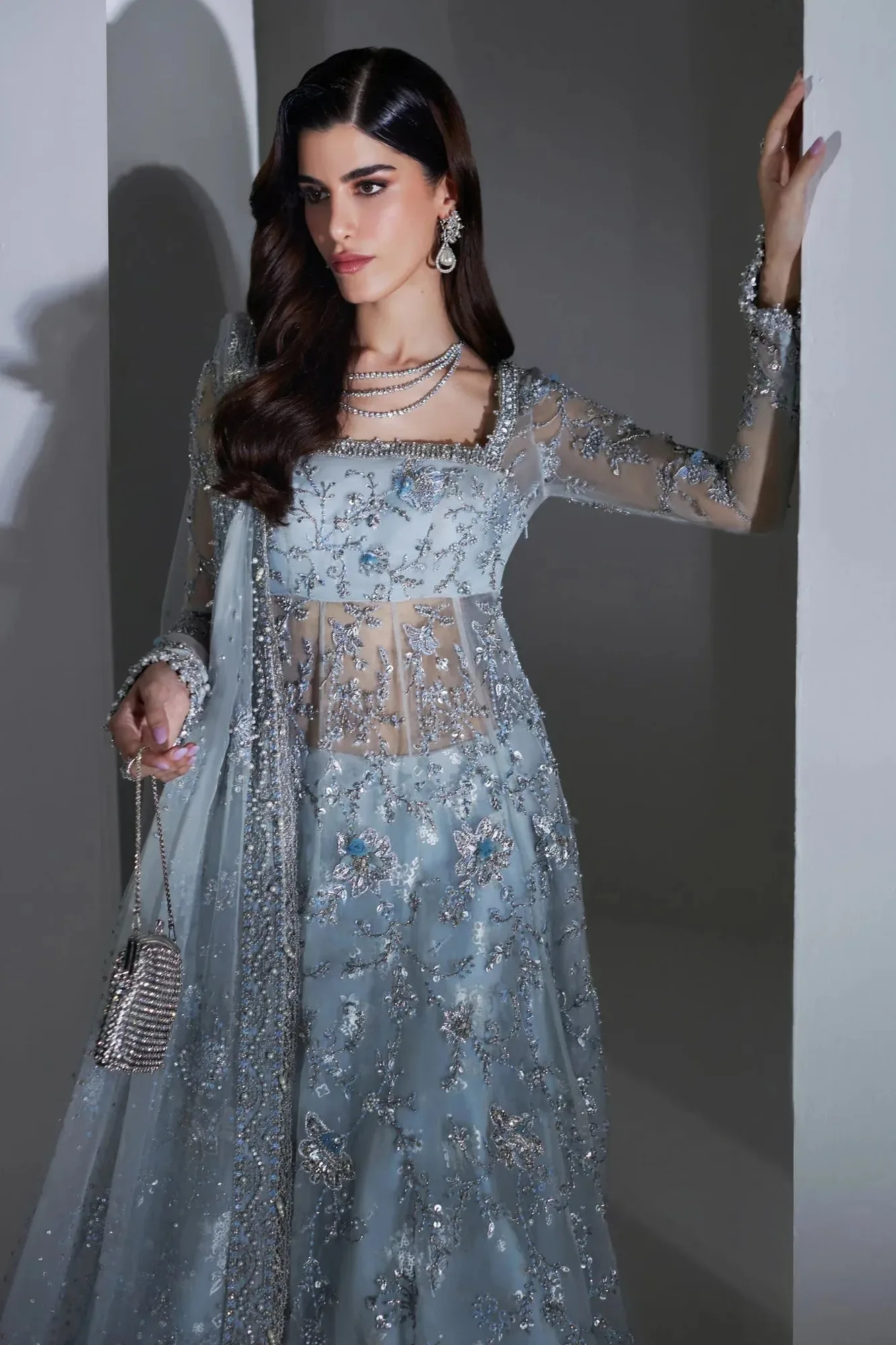 Elan Luxury Wedding Wears Organza – view 3 – Poshaq
