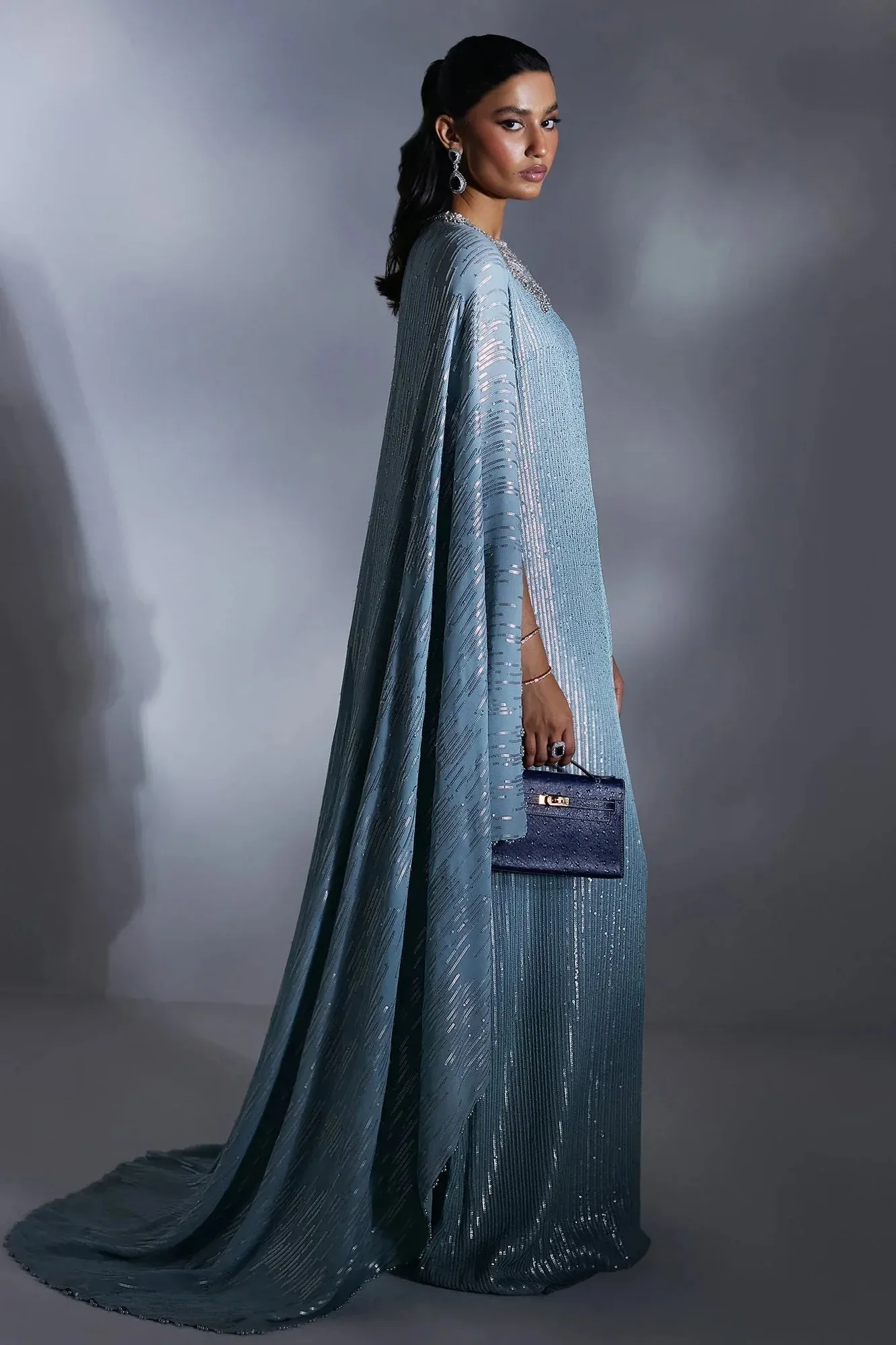 Elan Luxury Wedding Wears Blue – view 2 – Poshaq