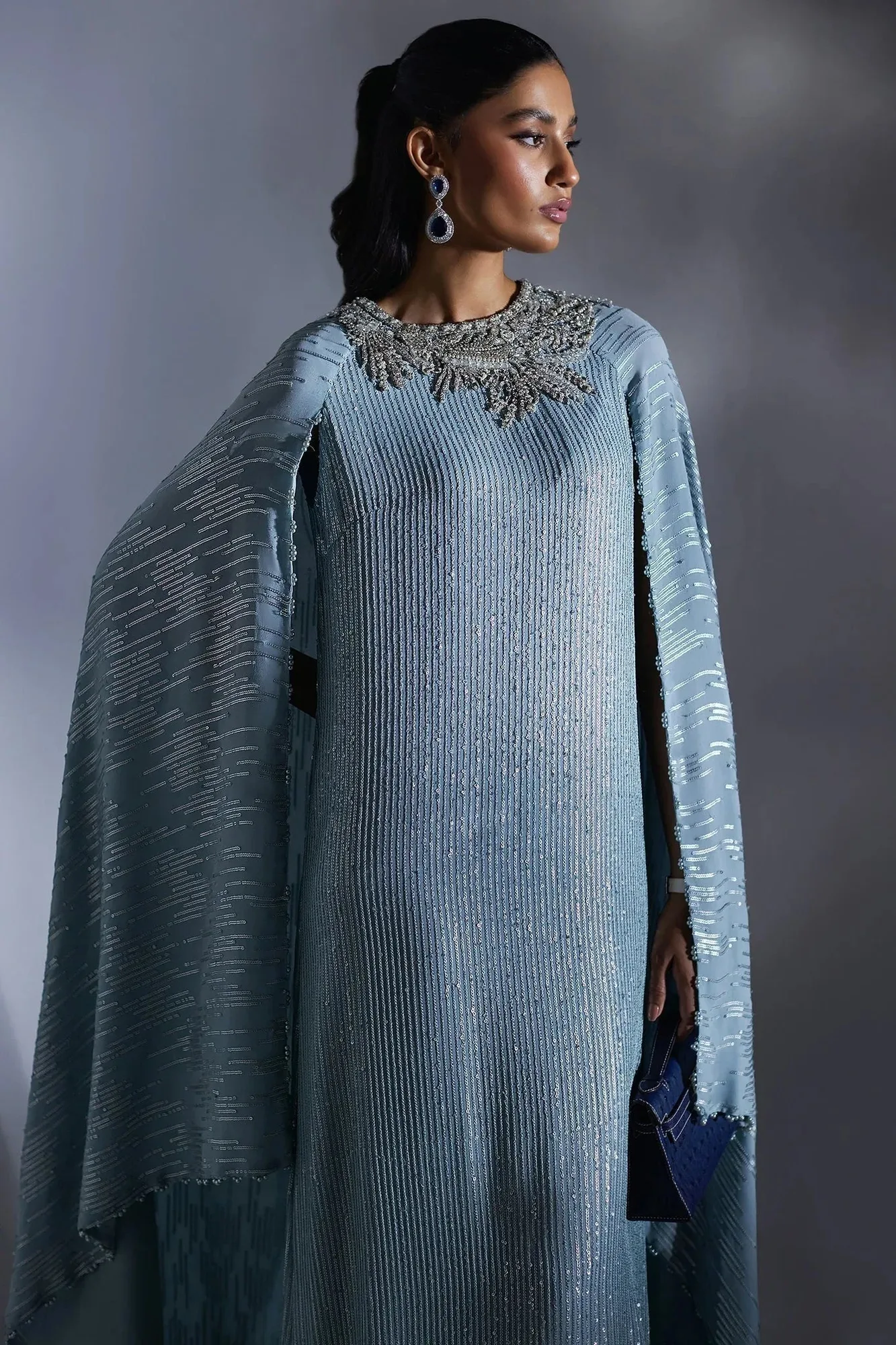 Elan Luxury Wedding Wears Blue – view 5 – Poshaq