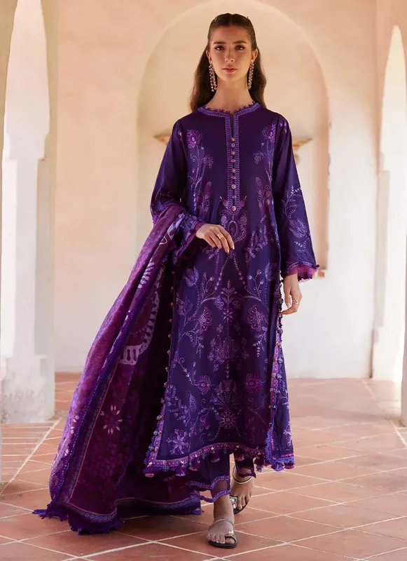 Farah Talib Aziz Luxury Lawn 26 Jacquard – view 1 – Poshaq
