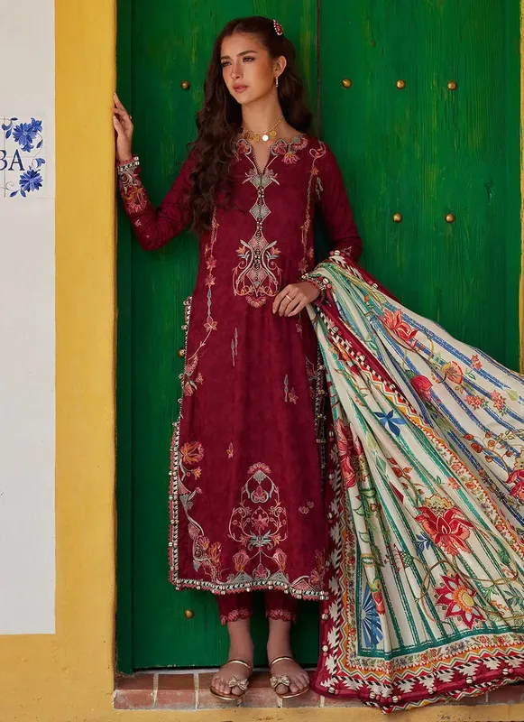 Farah Talib Aziz Luxury Lawn 26 Jacquard – view 1 – Poshaq
