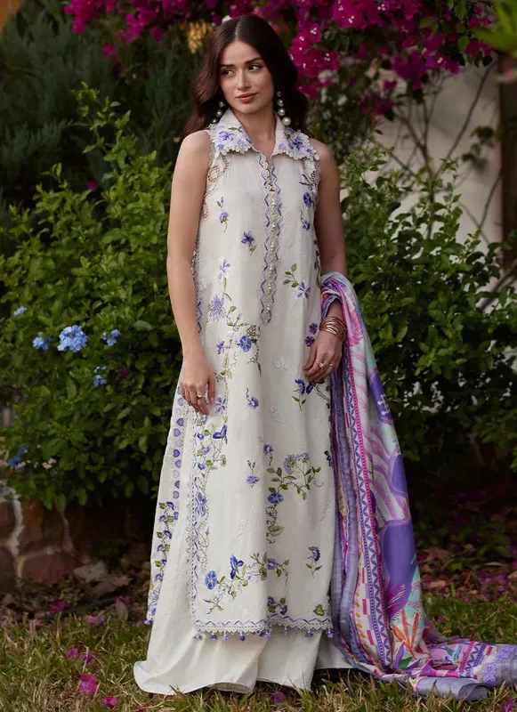 Farah Talib Aziz Luxury Lawn 26 Jacquard – view 1 – Poshaq
