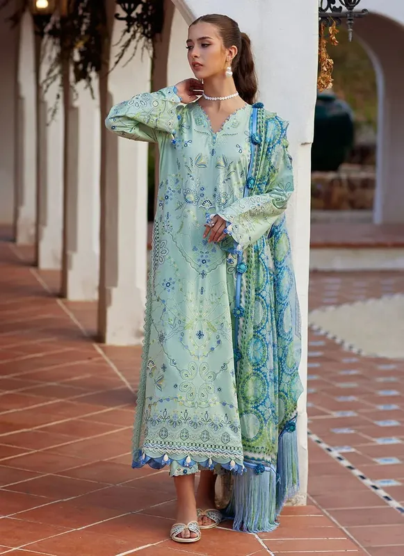 Farah Talib Aziz Luxury Lawn 26 Jacquard – view 1 – Poshaq