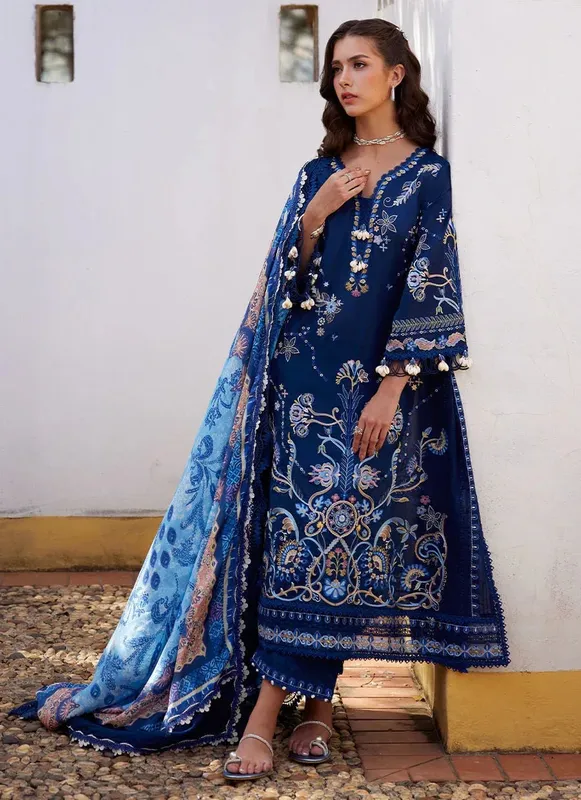Farah Talib Aziz Luxury Lawn 26 Jacquard – view 1 – Poshaq