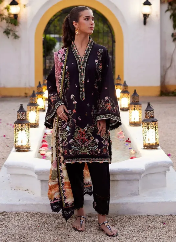 Farah Talib Aziz Luxury Lawn 26 Jacquard – view 1 – Poshaq