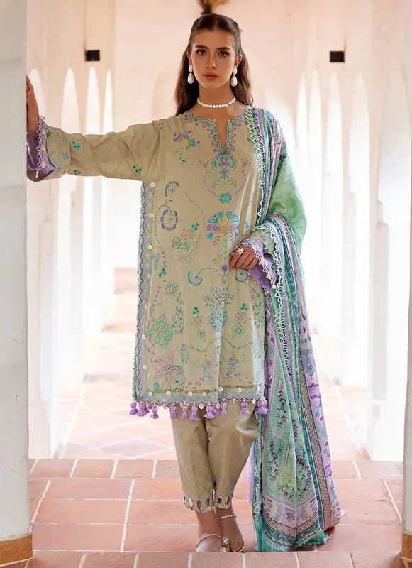 Farah Talib Aziz Luxury Lawn 26 Jacquard – view 1 – Poshaq