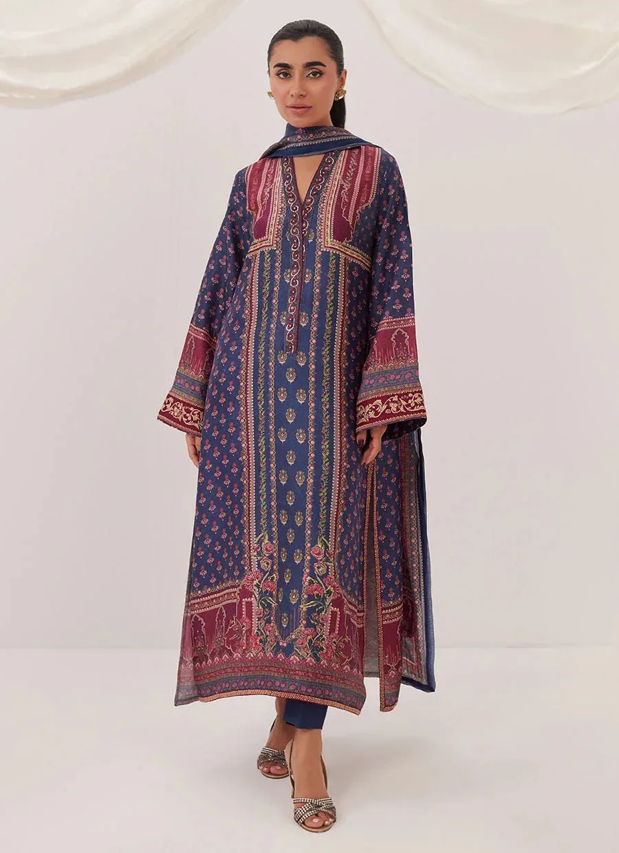 Farah Talib Aziz Frou Frou Ramadan Edit Raw Silk – view 1 – Poshaq