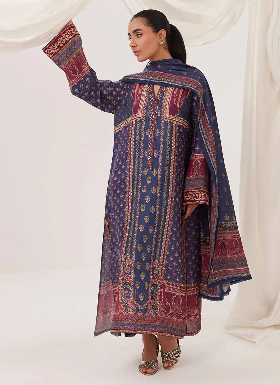 Farah Talib Aziz Frou Frou Ramadan Edit Raw Silk – view 4 – Poshaq