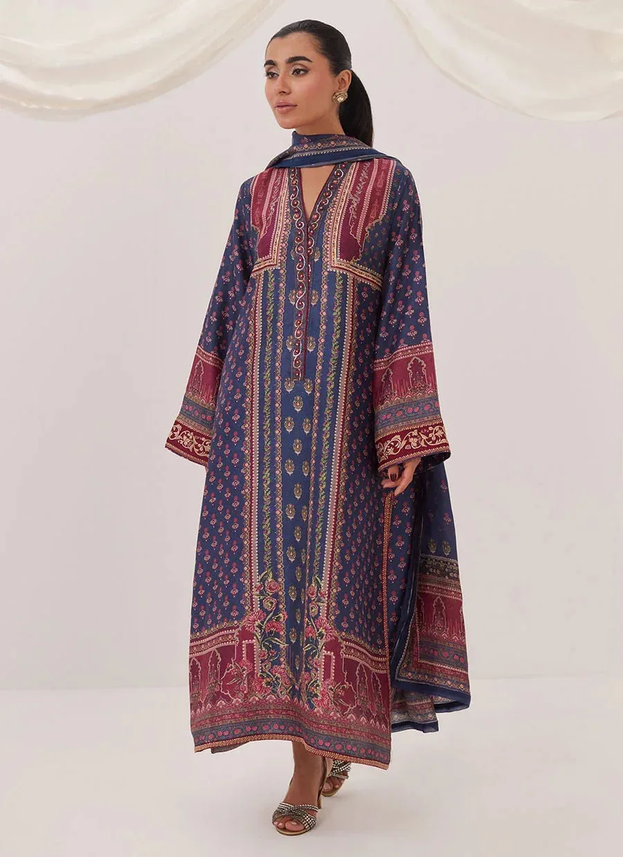 Farah Talib Aziz Frou Frou Ramadan Edit Raw Silk – view 6 – Poshaq
