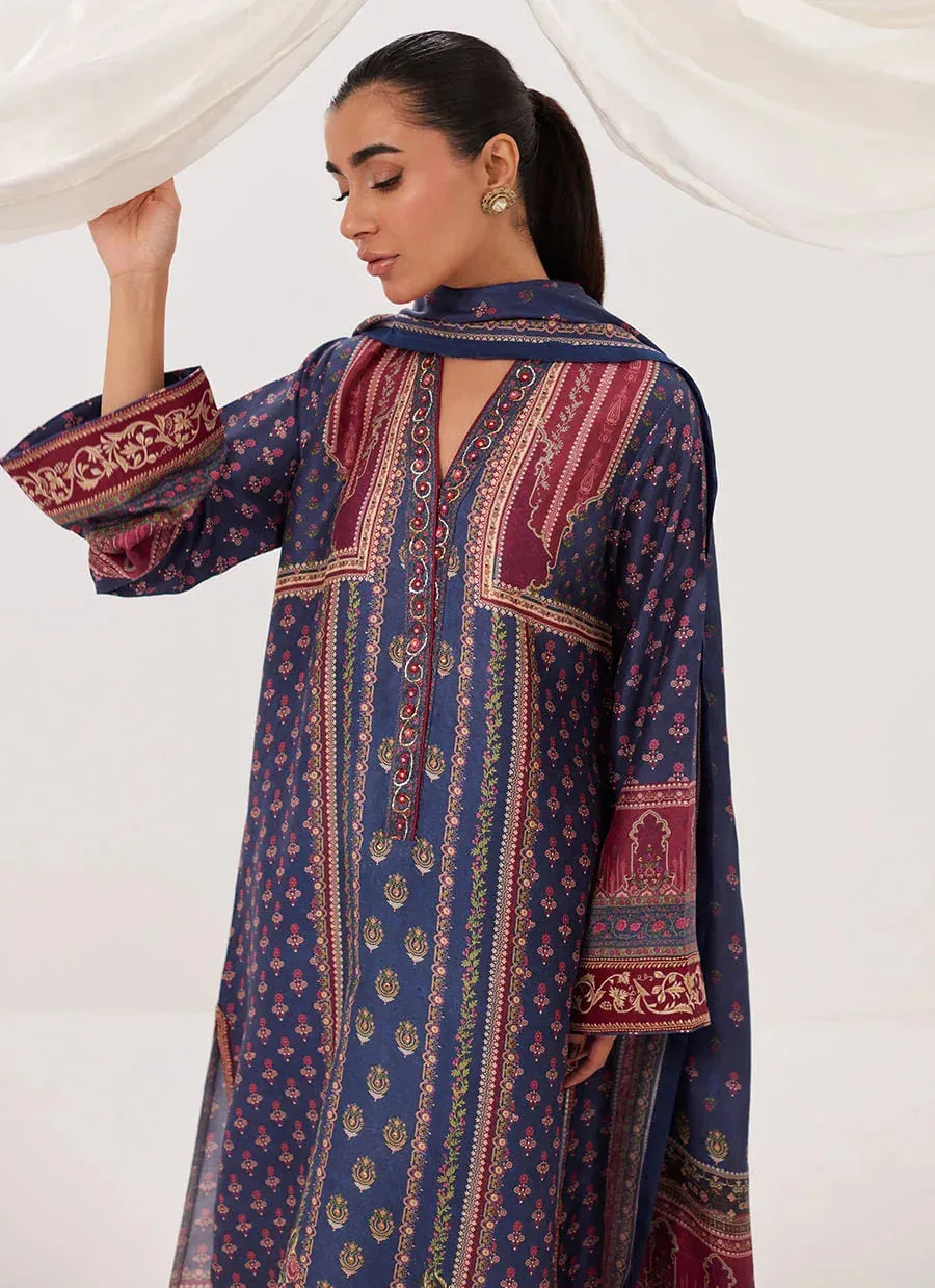 Farah Talib Aziz Frou Frou Ramadan Edit Raw Silk – view 7 – Poshaq