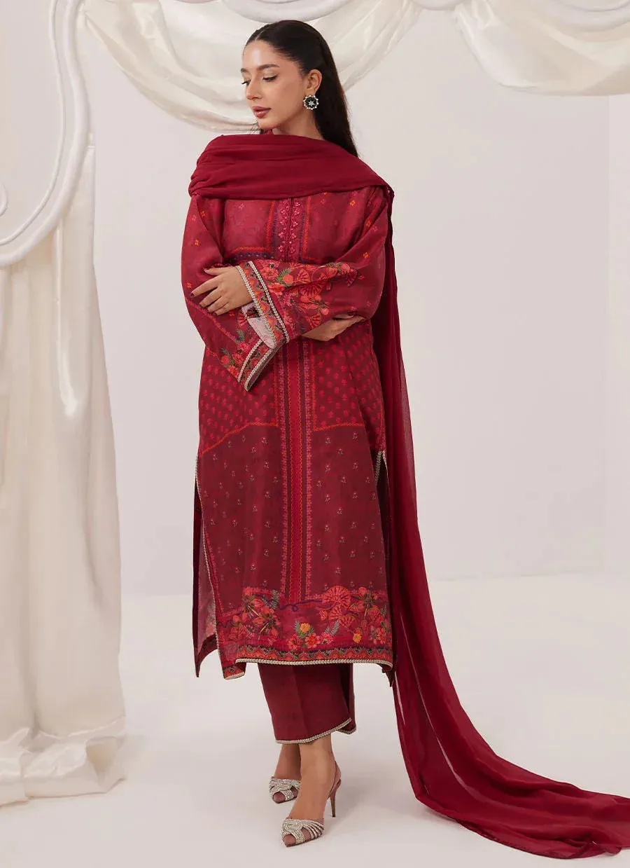 Farah Talib Aziz Frou Frou Ramadan Edit Black Raw Silk – view 4 – Poshaq