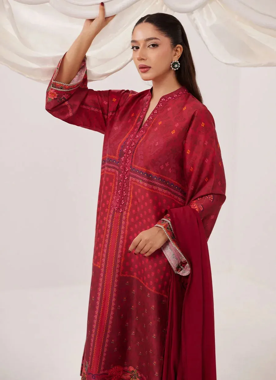 Farah Talib Aziz Frou Frou Ramadan Edit Black Raw Silk – view 5 – Poshaq