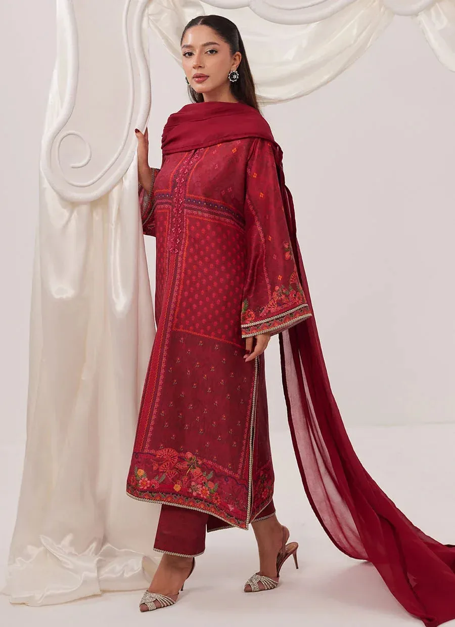 Farah Talib Aziz Frou Frou Ramadan Edit Black Raw Silk – view 6 – Poshaq