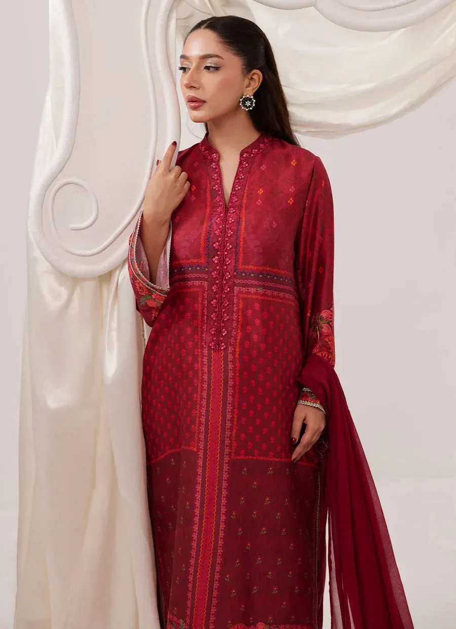 Farah Talib Aziz Frou Frou Ramadan Edit Black Raw Silk – view 8 – Poshaq
