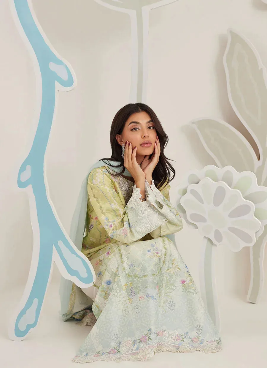 Farah Talib Aziz Frou Frou Ramadan Edit Raw Silk – view 6 – Poshaq