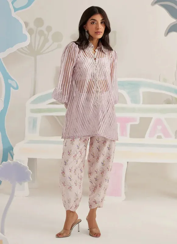 Farah Talib Aziz Frou Frou Ramadan Edit Organza – view 1 – Poshaq