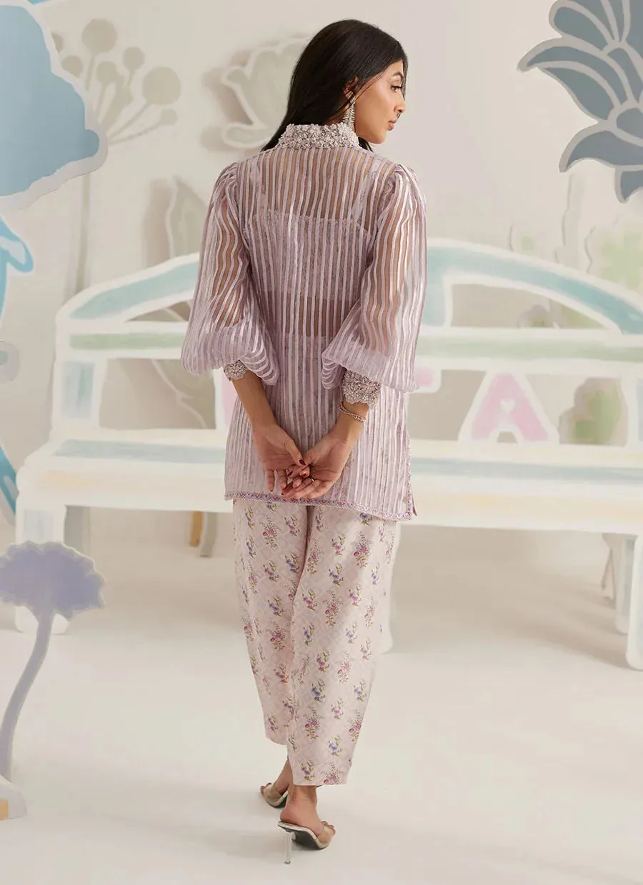 Farah Talib Aziz Frou Frou Ramadan Edit Organza – view 2 – Poshaq