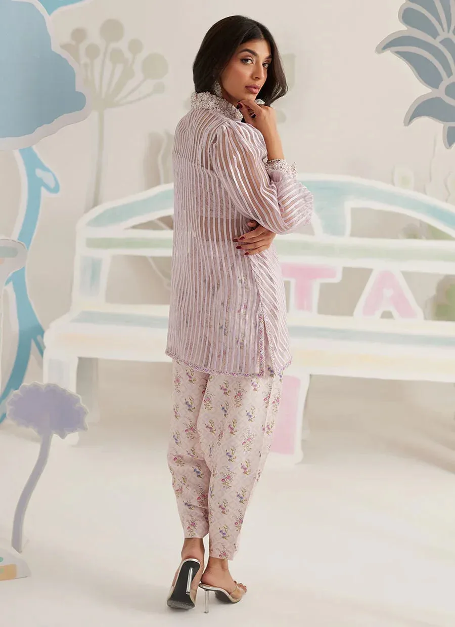 Farah Talib Aziz Frou Frou Ramadan Edit Organza – view 3 – Poshaq