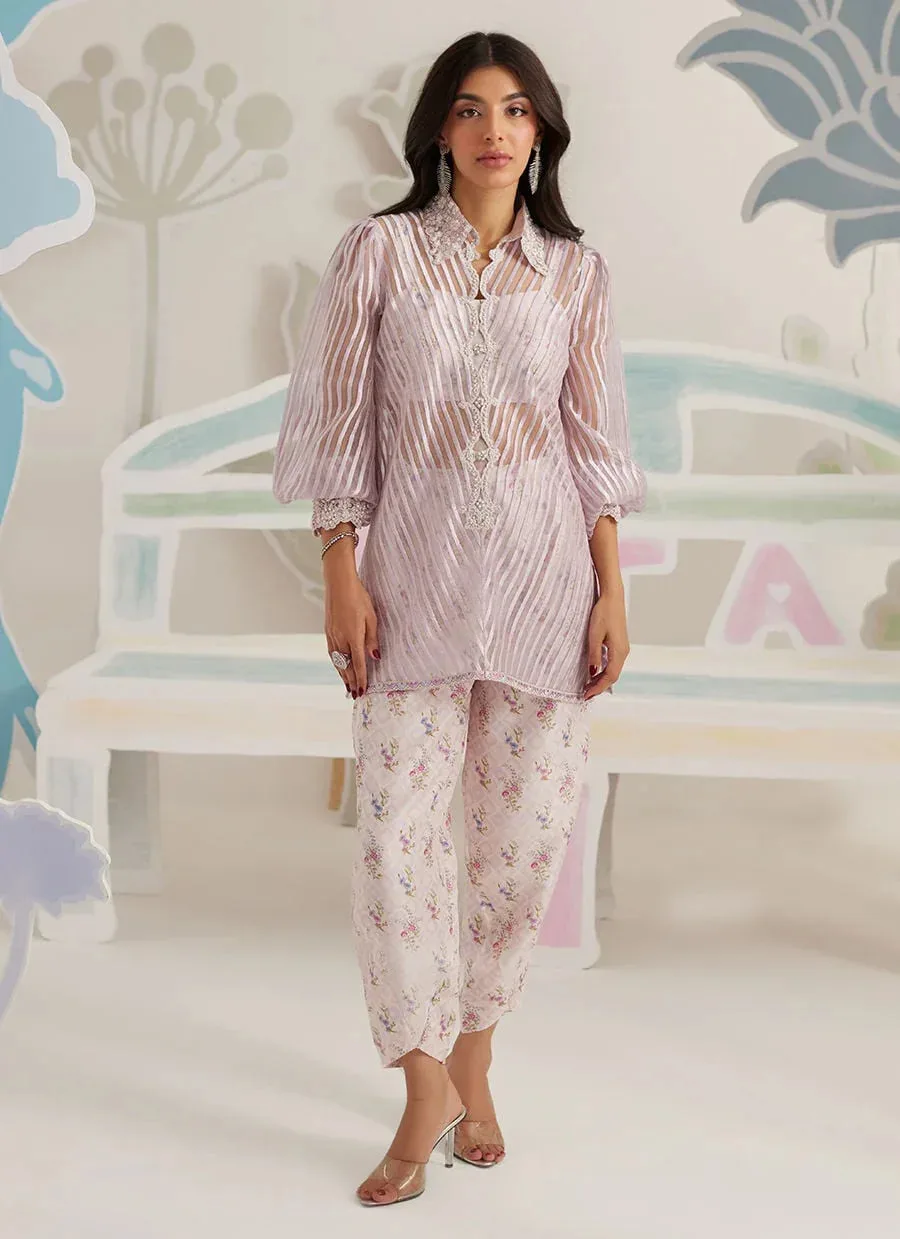 Farah Talib Aziz Frou Frou Ramadan Edit Organza – view 6 – Poshaq