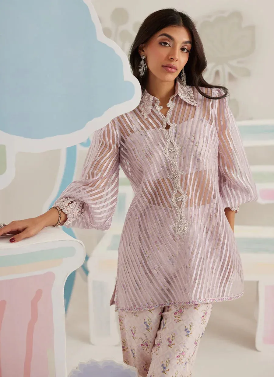 Farah Talib Aziz Frou Frou Ramadan Edit Organza – view 7 – Poshaq