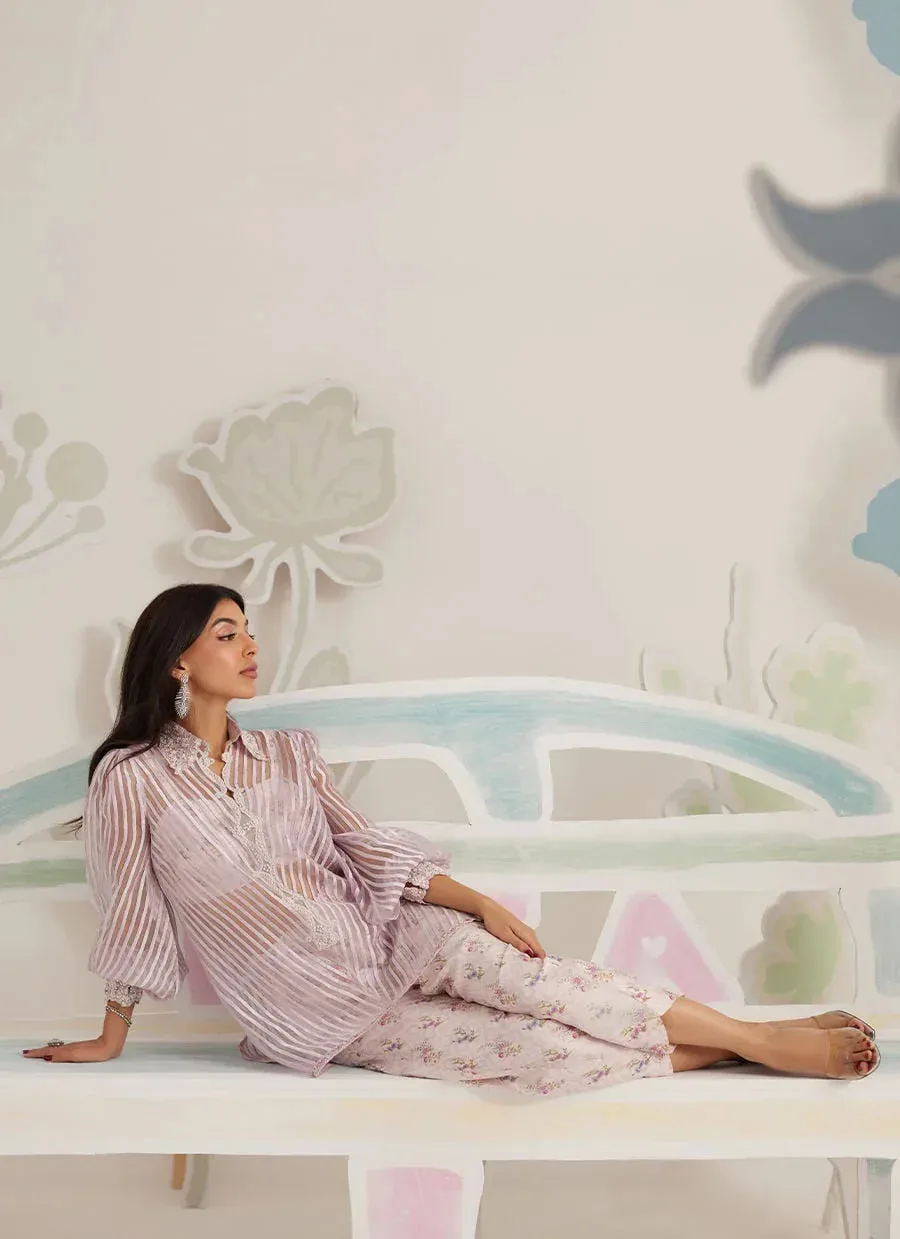 Farah Talib Aziz Frou Frou Ramadan Edit Organza – view 9 – Poshaq