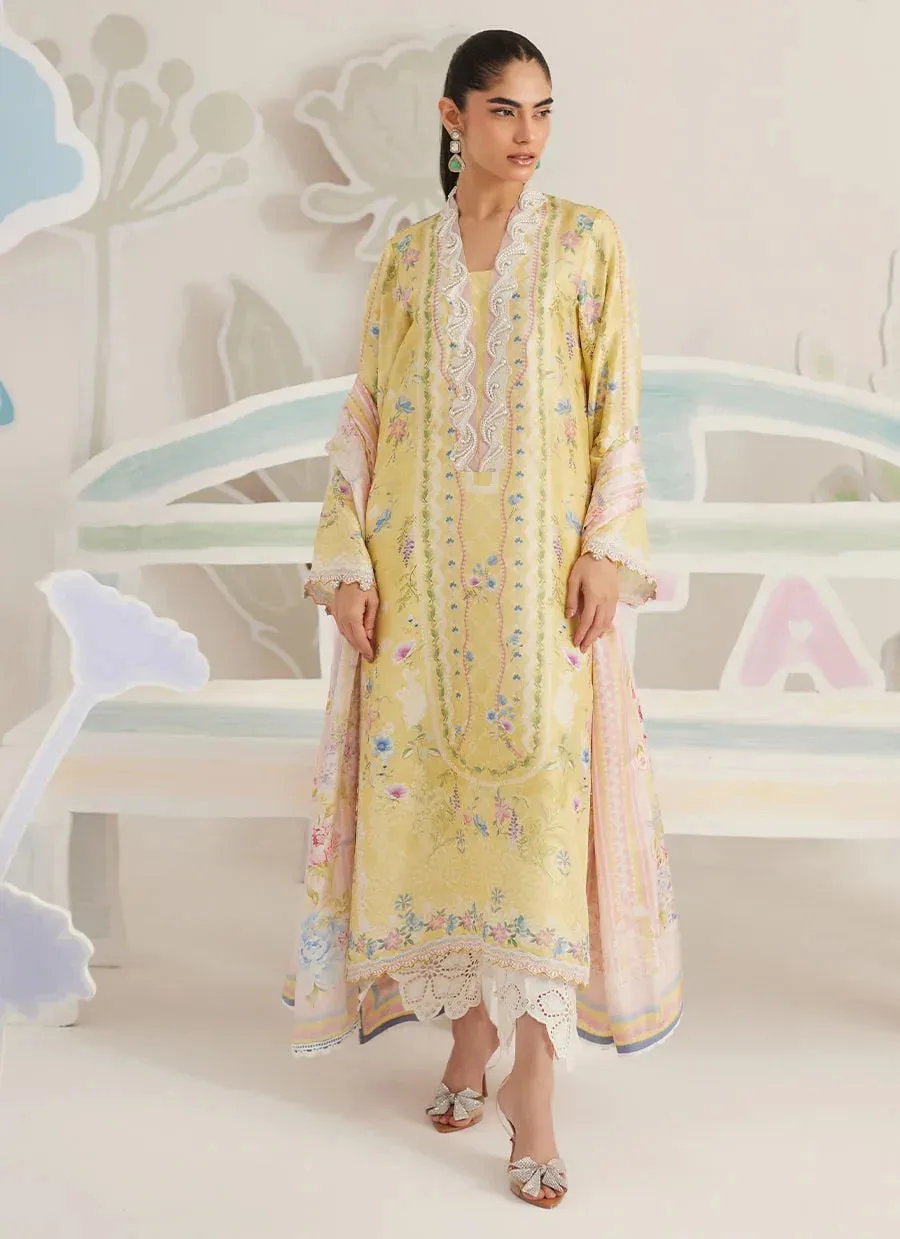 Farah Talib Aziz Frou Frou Ramadan Edit Raw Silk – view 1 – Poshaq