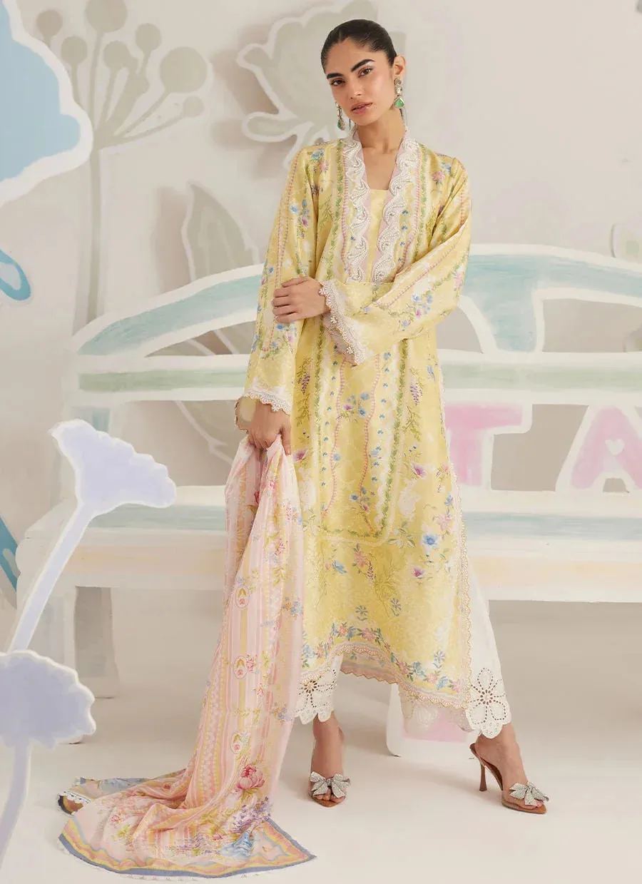 Farah Talib Aziz Frou Frou Ramadan Edit Raw Silk – view 2 – Poshaq