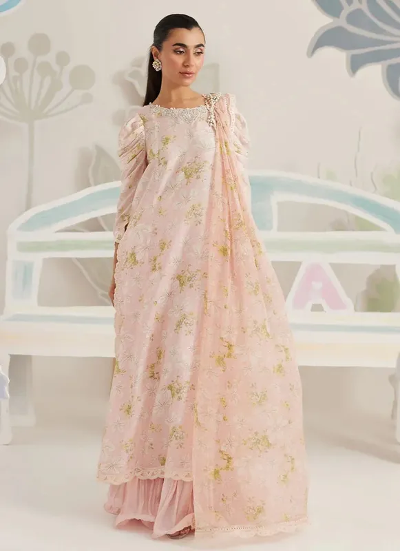 Farah Talib Aziz Frou Frou Ramadan Edit Silk – view 1 – Poshaq