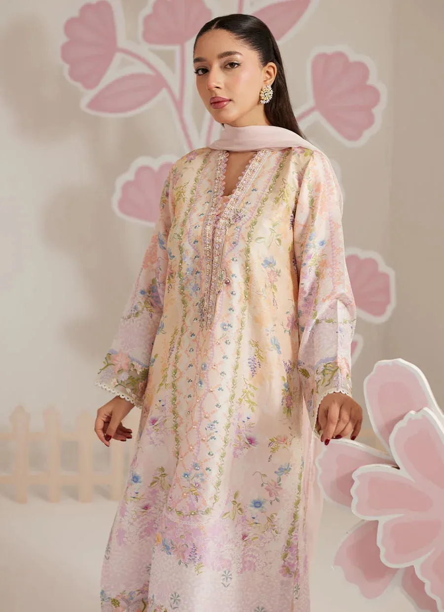 Farah Talib Aziz Frou Frou Ramadan Edit Raw Silk – view 3 – Poshaq