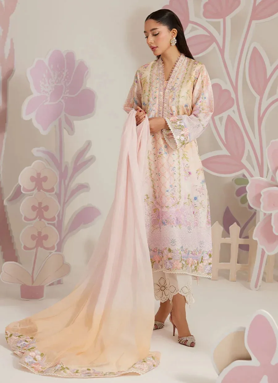 Farah Talib Aziz Frou Frou Ramadan Edit Raw Silk – view 4 – Poshaq