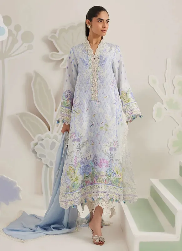 Farah Talib Aziz Frou Frou Ramadan Edit Blue – view 1 – Poshaq