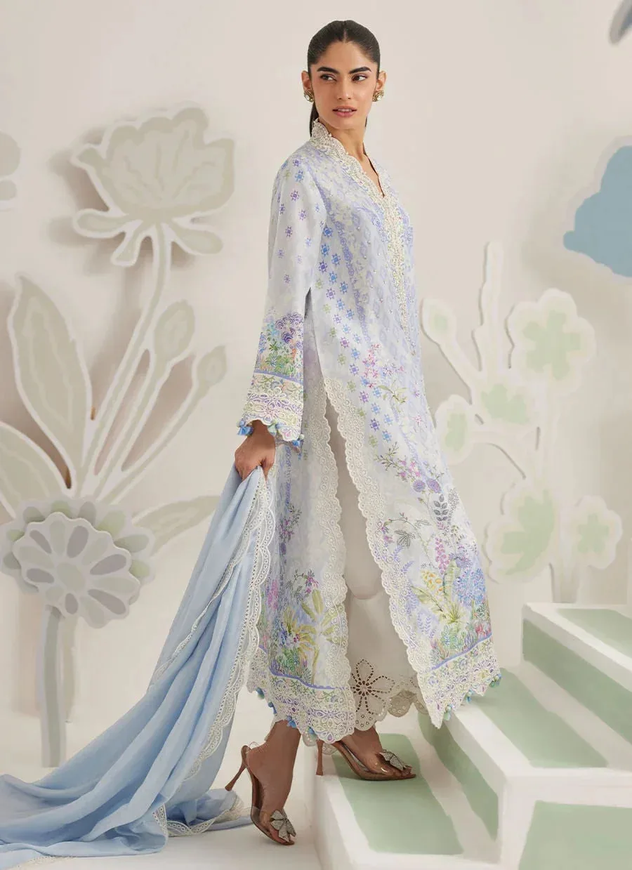Farah Talib Aziz Frou Frou Ramadan Edit Blue – view 2 – Poshaq