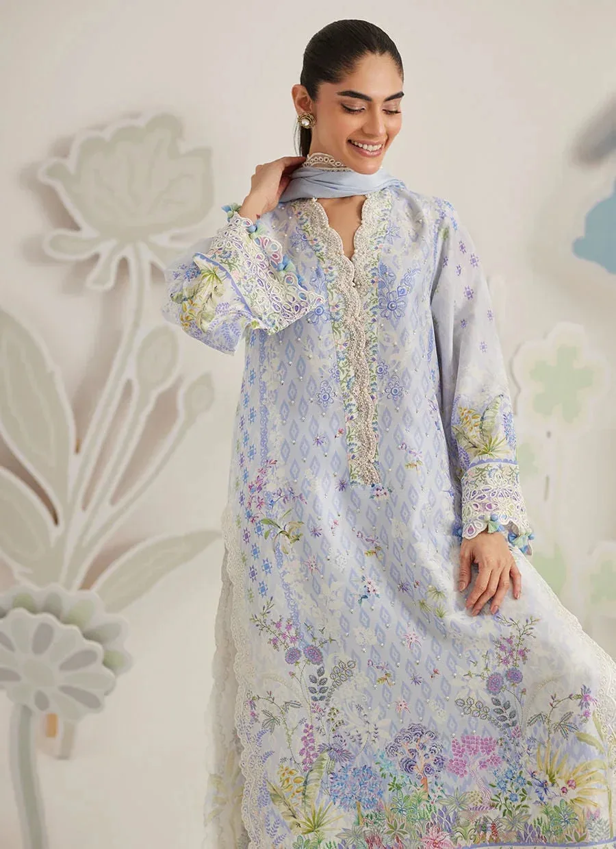 Farah Talib Aziz Frou Frou Ramadan Edit Blue – view 3 – Poshaq