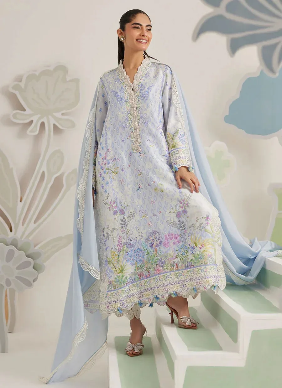 Farah Talib Aziz Frou Frou Ramadan Edit Blue – view 4 – Poshaq