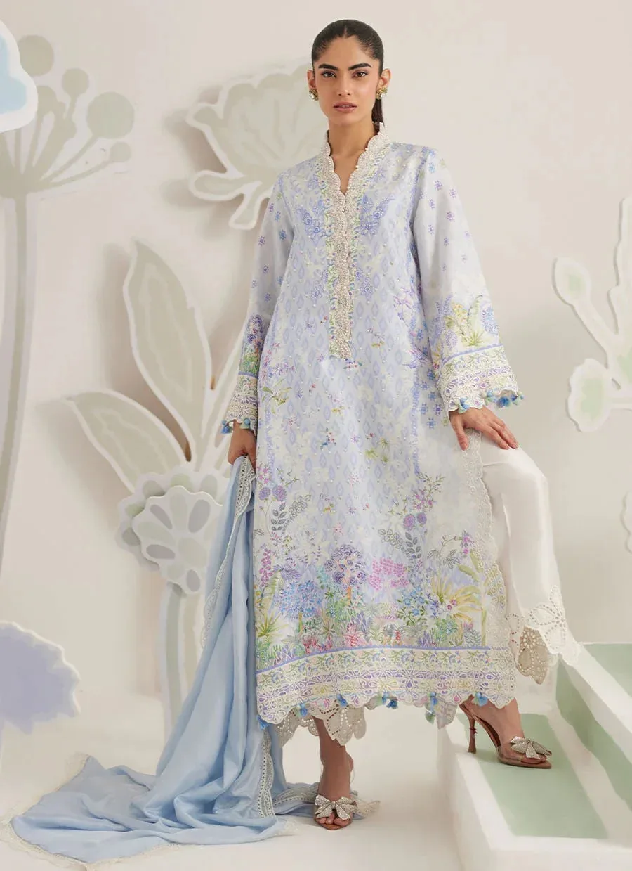Farah Talib Aziz Frou Frou Ramadan Edit Blue – view 5 – Poshaq