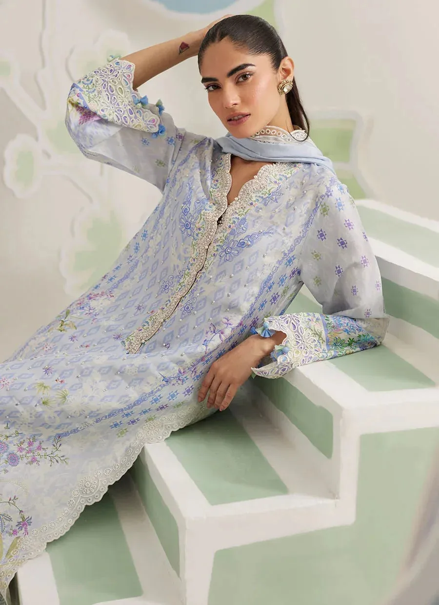 Farah Talib Aziz Frou Frou Ramadan Edit Blue – view 7 – Poshaq