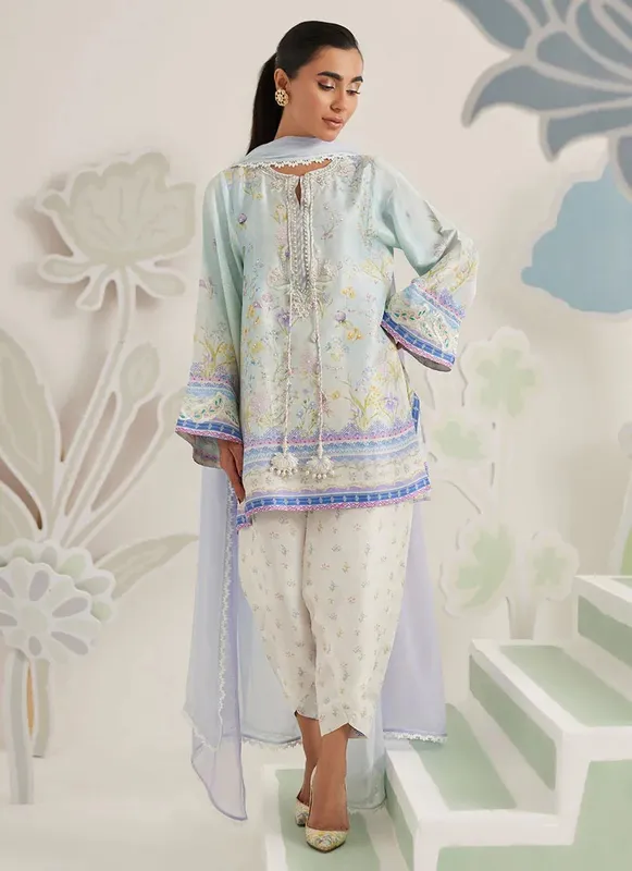 Farah Talib Aziz Frou Frou Ramadan Edit Raw Silk – view 1 – Poshaq