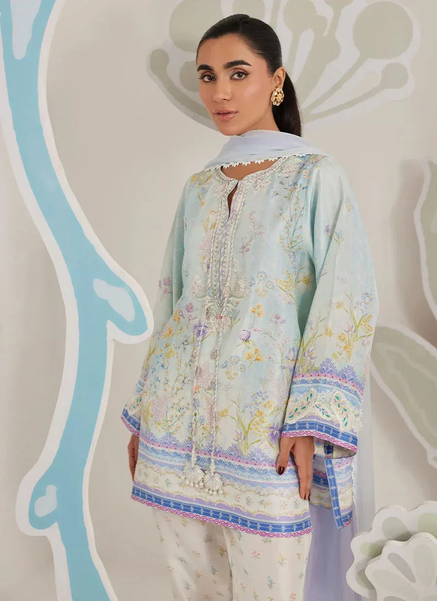 Farah Talib Aziz Frou Frou Ramadan Edit Raw Silk – view 3 – Poshaq