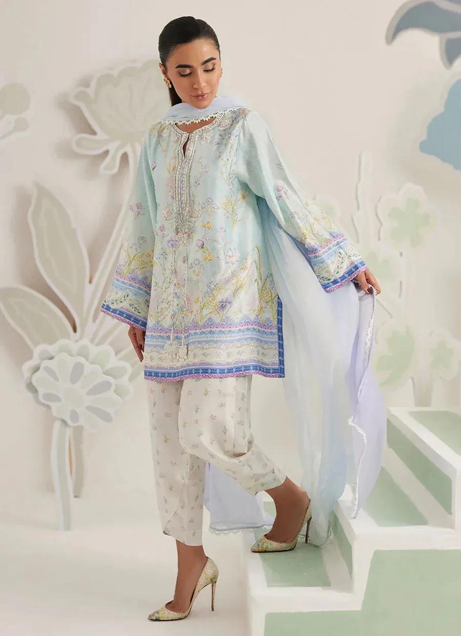 Farah Talib Aziz Frou Frou Ramadan Edit Raw Silk – view 4 – Poshaq