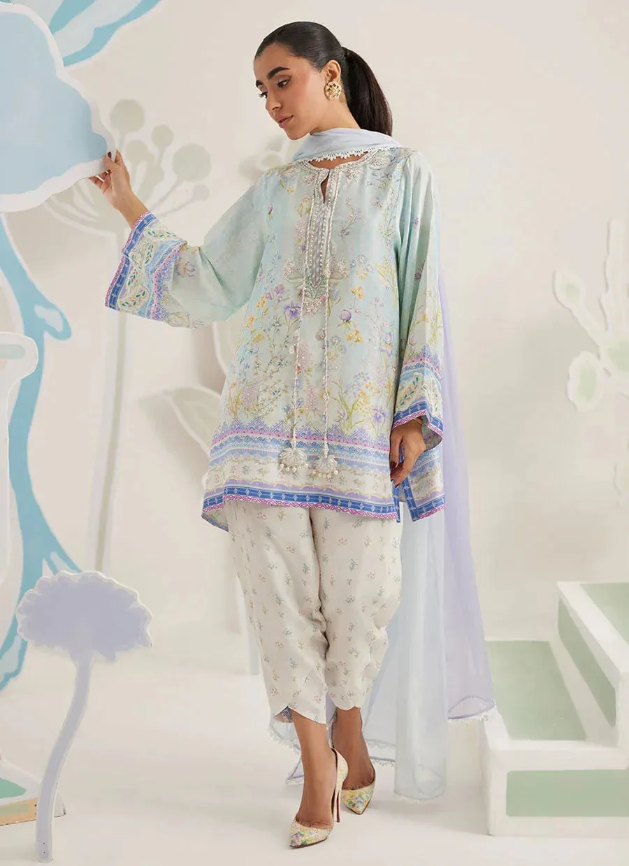 Farah Talib Aziz Frou Frou Ramadan Edit Raw Silk – view 6 – Poshaq