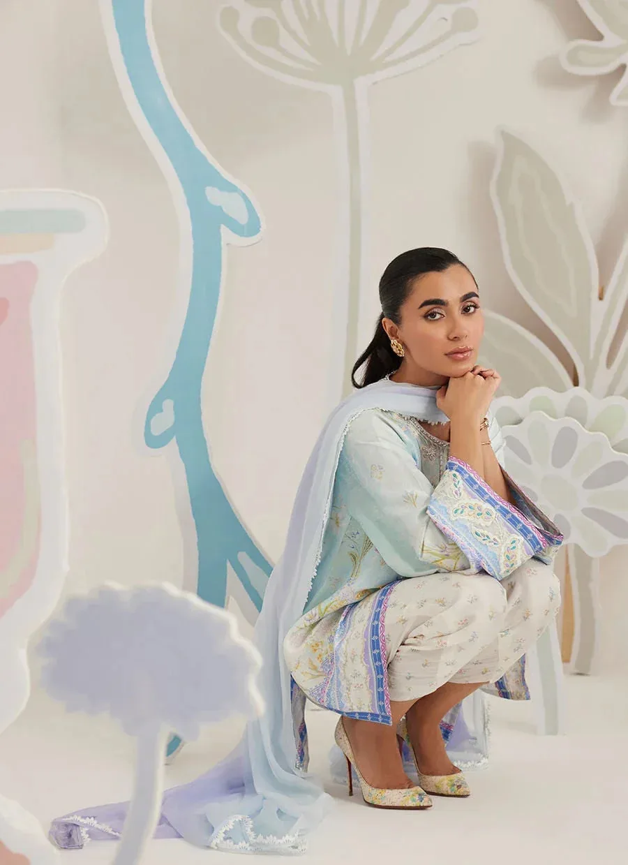 Farah Talib Aziz Frou Frou Ramadan Edit Raw Silk – view 8 – Poshaq