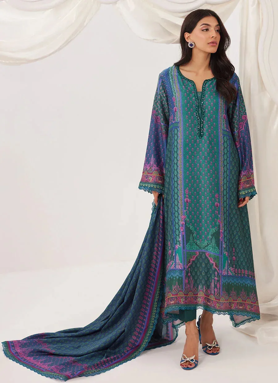 Farah Talib Aziz Frou Frou Ramadan Edit Raw Silk – view 1 – Poshaq